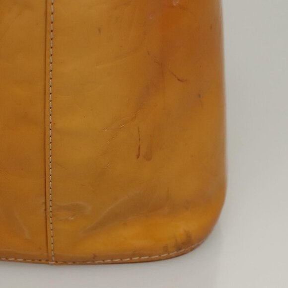 LOUIS VUITTON Monogram Vernis Houston Hand Bag Jaune M91121 LV Auth BA994 - Picture 11 of 16